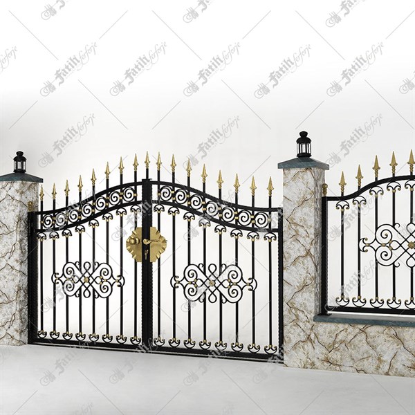 Ferforje bahçe kapısı modelleri