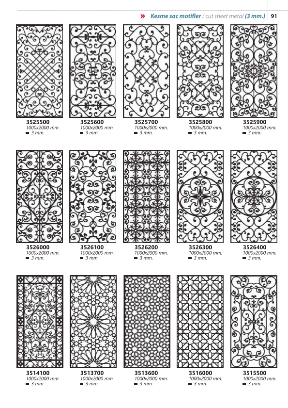 Lazer kesim ferforje